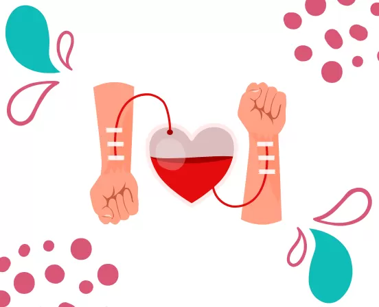 Figura ilustrando doação de sangue