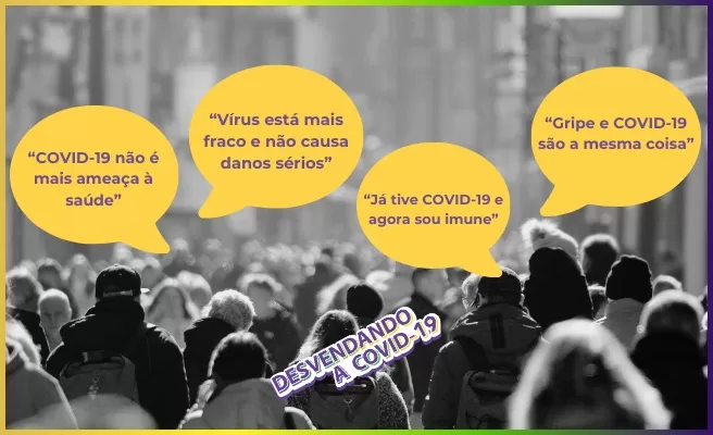 Balões com fake news da COVID